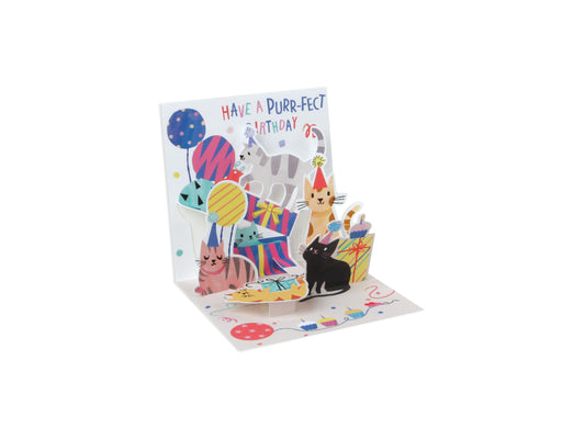 Party Cats Layered Greeting Card (10650)
