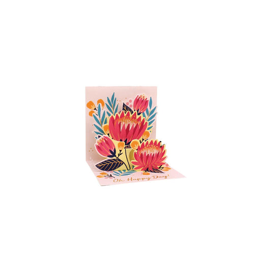 Protea Layered Greeting Card (10652)