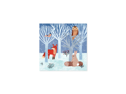 Woodland Snowman Layered Christmas Card (10658)