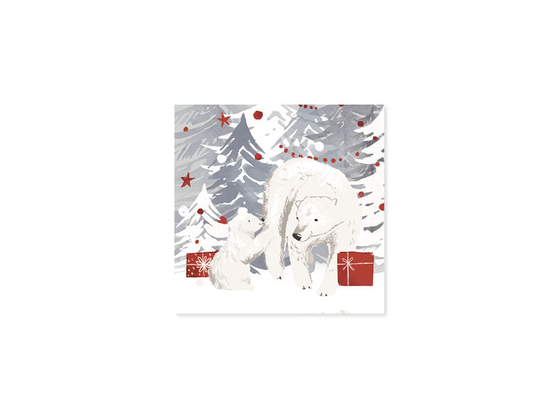 Polar Bears Layered Christmas Card (10656)