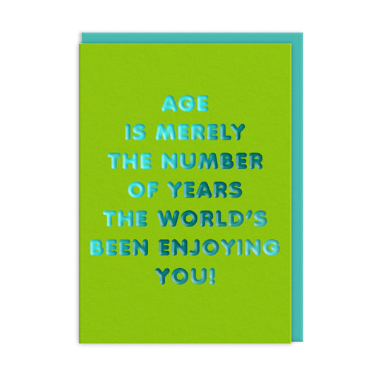 Merely the Number Greeting Card (13778)