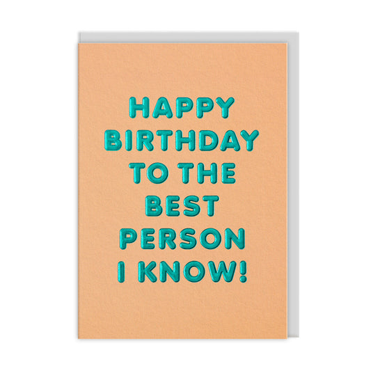 Best Person Greeting Card (13783)