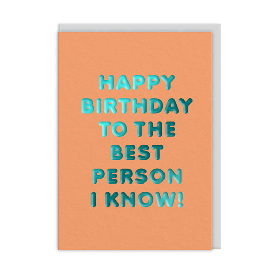 Best Person Greeting Card (13783)