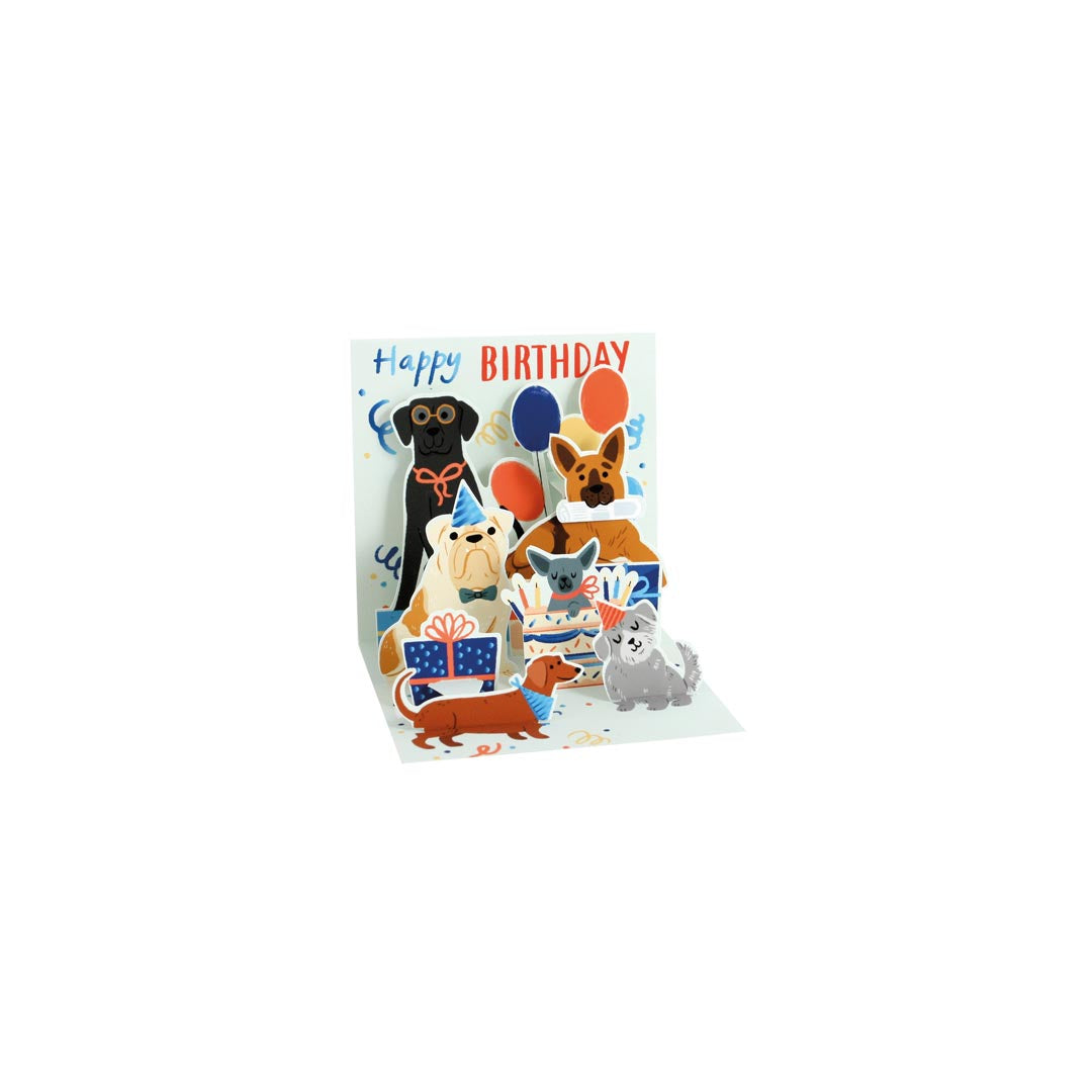 Woof Party Layered Greeting Card (10636)