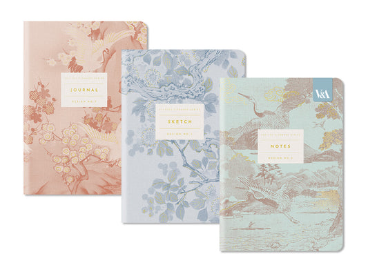 Eastern Elegance 3x Stitched Notebook Set (B6) (13615)