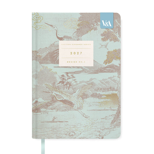 Eastern Elegance Flying Cranes Diary (A5) (13745)