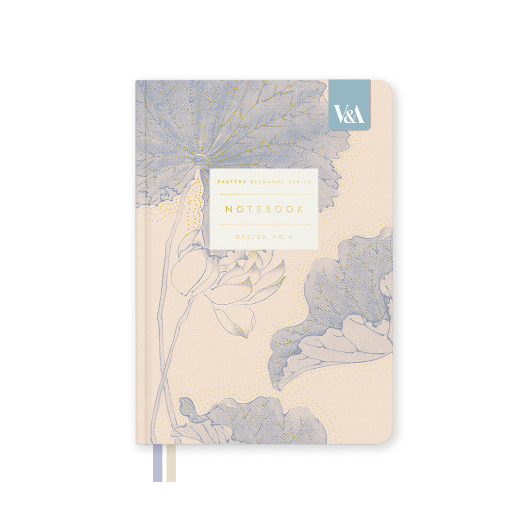 Eastern Elegance Water Lillies Fabric Hardback Notebook (B6) (13612)