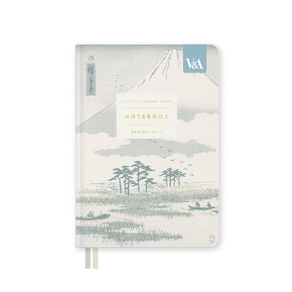 Eastern Elegance Mount Fuji Fabric Hardback Notebook (B6) (13613)
