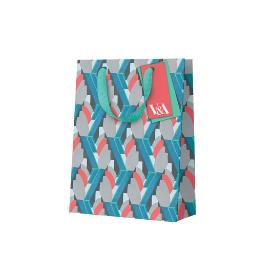 Playful Geometrics Red and Blue Crosses Gift Bag (Mini) (12565)