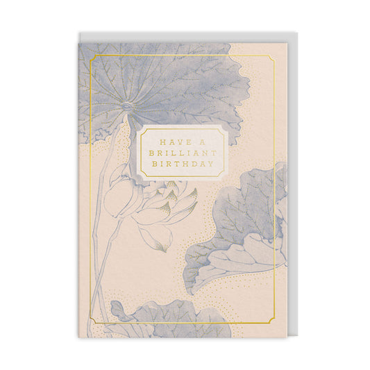 Eastern Elegance Water Lillies Greeting Card (13621)