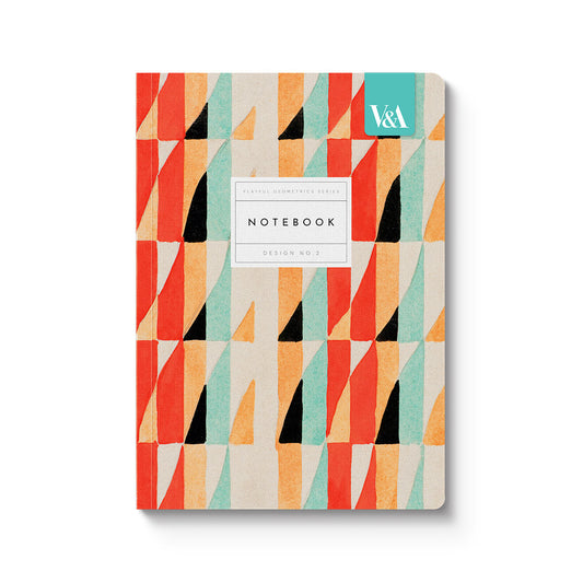 Playful Geometrics Red Prism Premium Perfect Bound Notebook (A5) (12534)