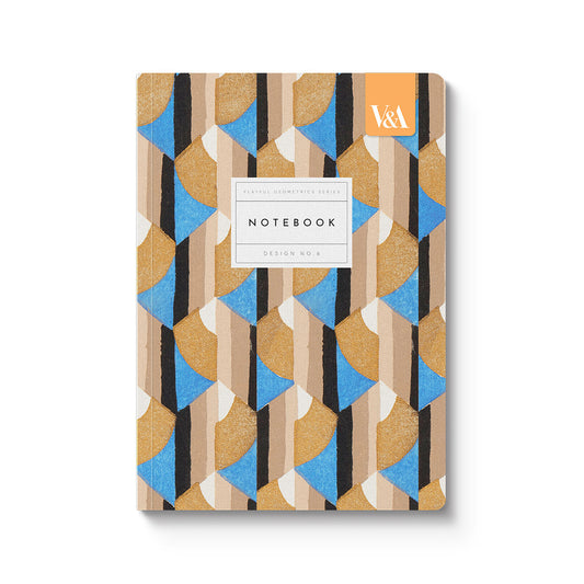 Playful Geometrics Deco Gold Premium Perfect Bound Notebook (A5) (12535)