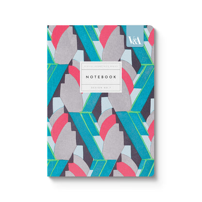 Playful Geometrics Deco Mint Premium Paperback Notebook (A5) (12536)