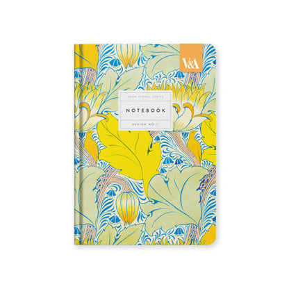 Neon Floral Arts & Crafts Hardback Notebook (A5) (12837)