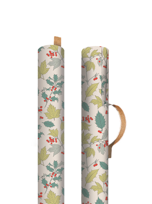 Holly & Berries Single Roll Wrap (13384)