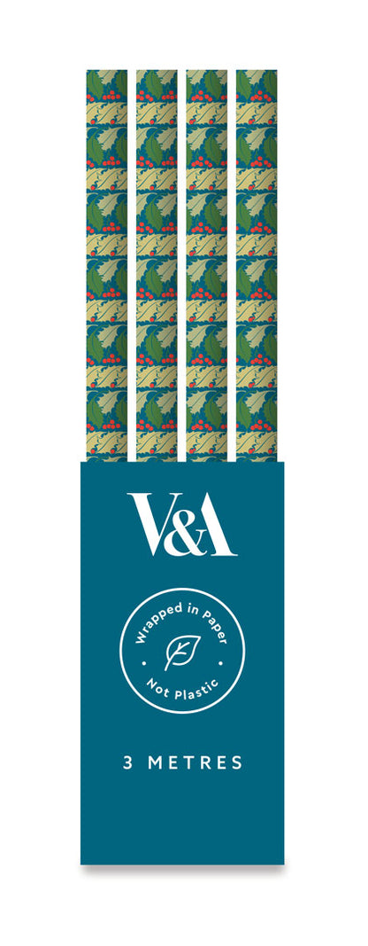 Holly Stripes Single Roll Wrap (13385)