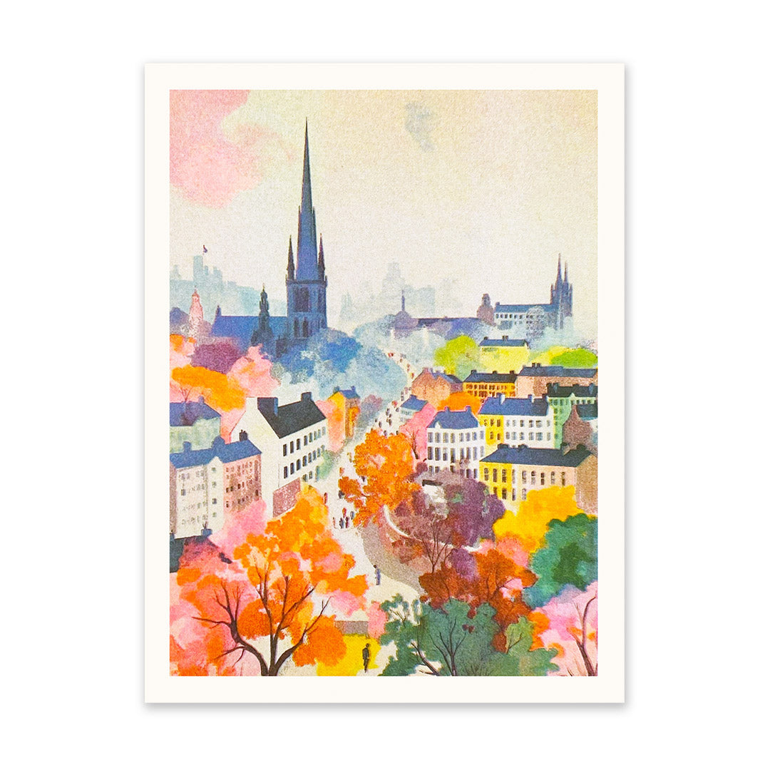 Abstract Edinburgh Art Print (11404)