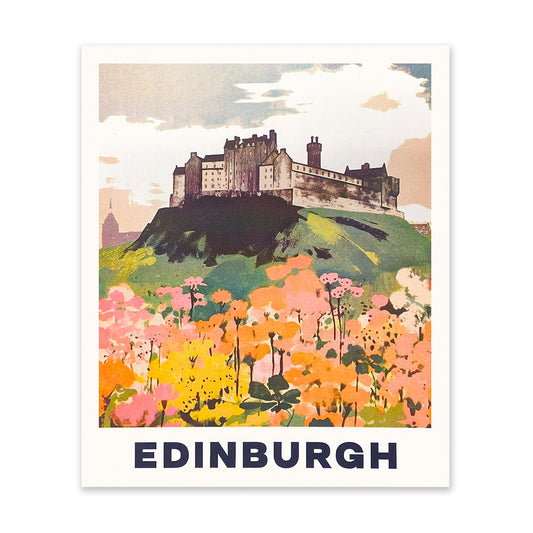 Edinburgh Castle 2 Riso Print (12x10)(11133)