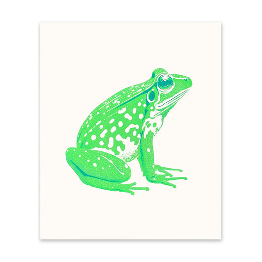 Neon Bullfrog Art Print (11277)