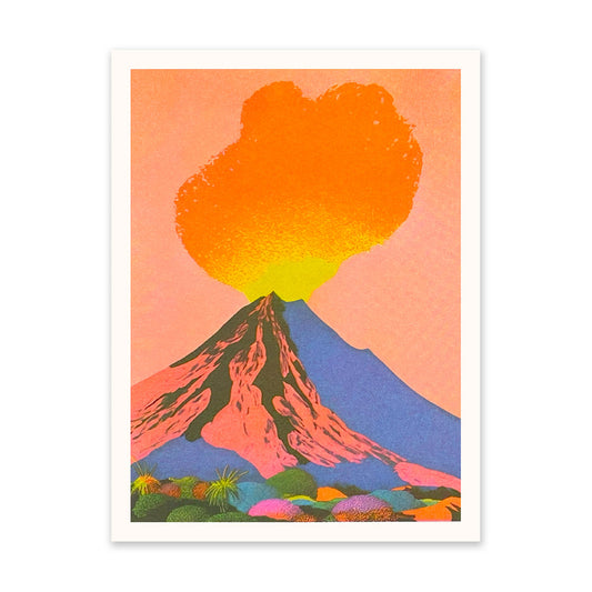 Neon Volcanoes 5 Art Print (10903)