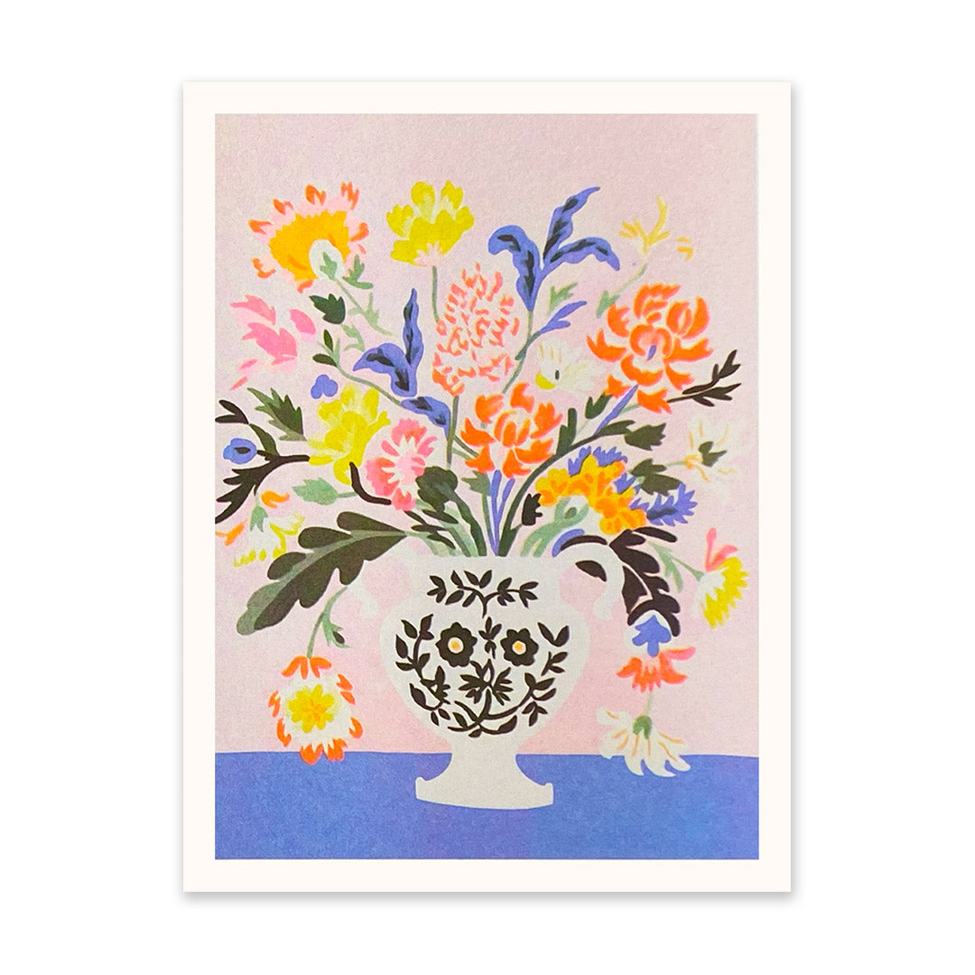 Modern Dutch Flowers Riso Print (12x10)(10939)