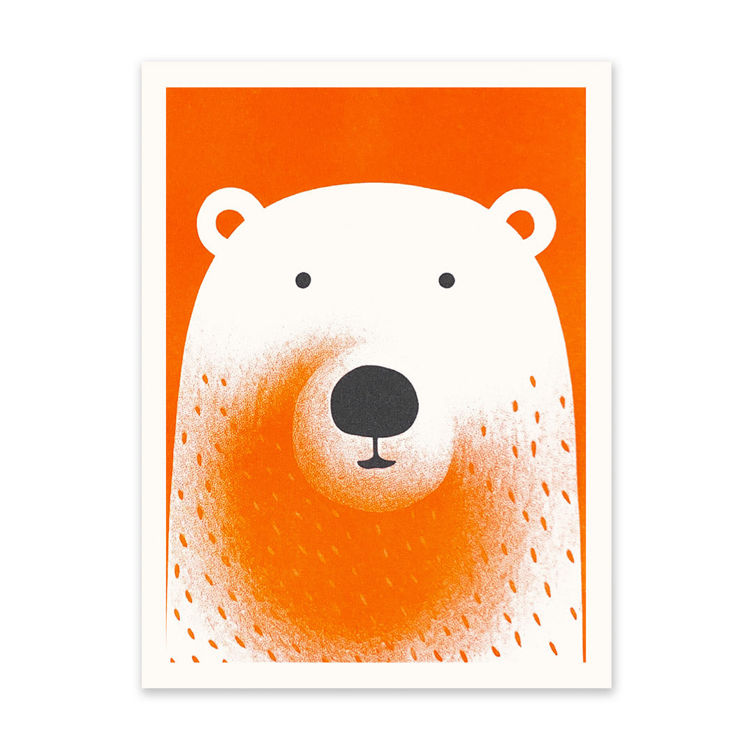 Bear 1 Riso Print (8x6) (11211)