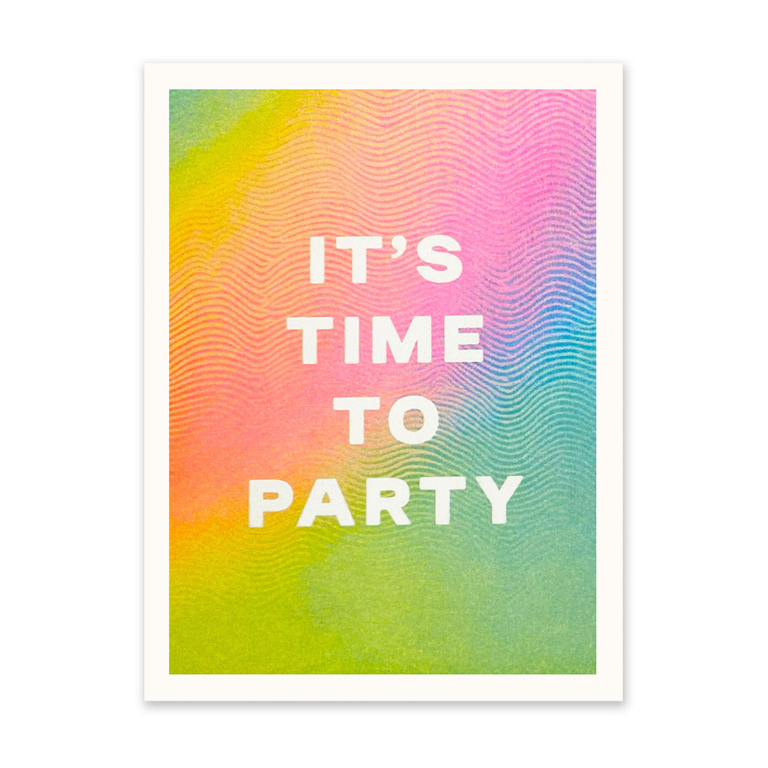 Time To Party Riso Print (8x6)(11278)