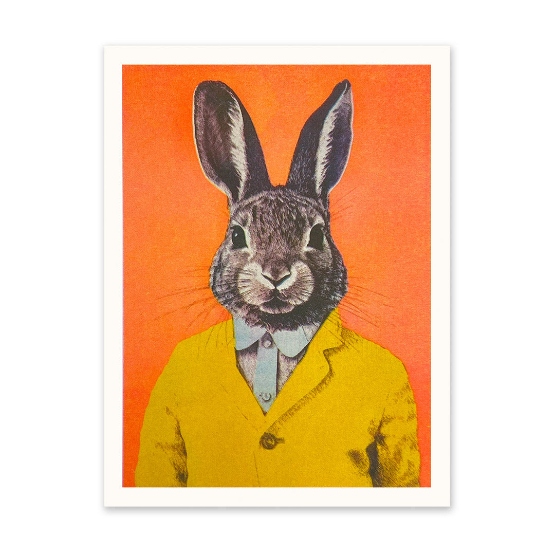 Dapper Rabbit Riso Print (8x6) (11414)