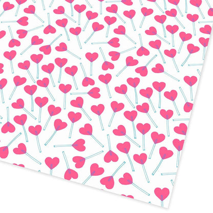 Love Heart Lollies Gift Wrap (3619)
