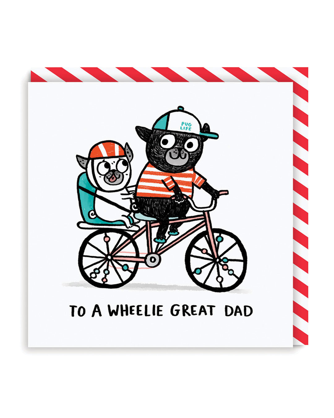 To A Wheelie Great Dad Greeting Card