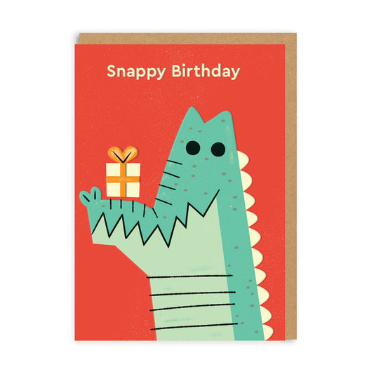 Birthday Crocodile Greeting Card