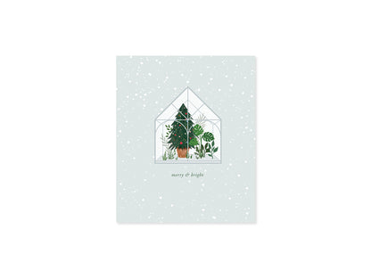 Winter Greenhouse 3D Layer Greeting Card (9307)