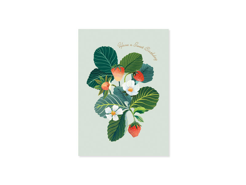 Strawberries 3D Layer Greeting Card (9317)