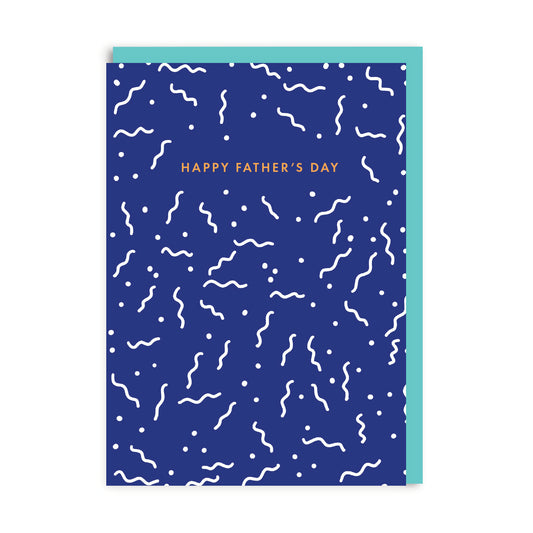 Happy Father's Day Squiggles Greeting Card