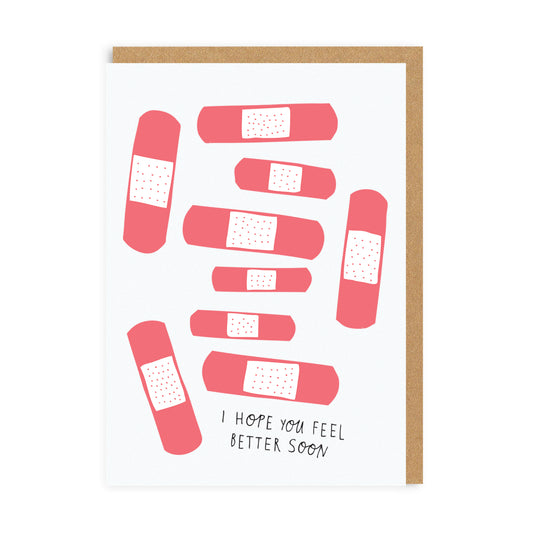 Feel Better Soon Bandages Greeting Card