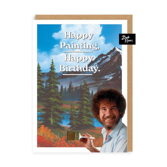 Mountain painting Happy Birthday Greeting Card