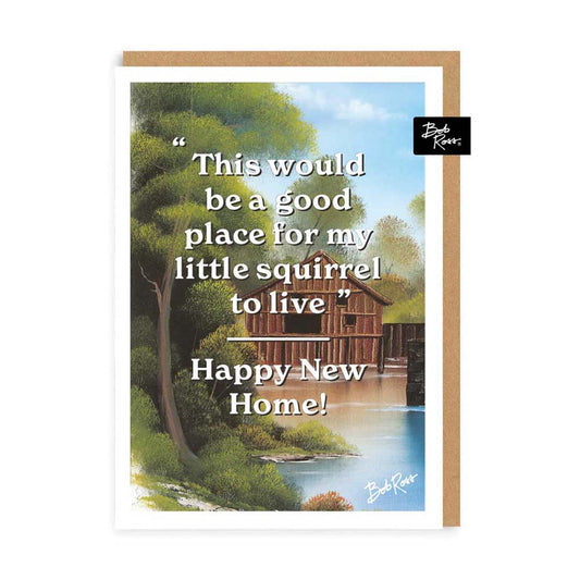 Happy new home - house river Greeting Card