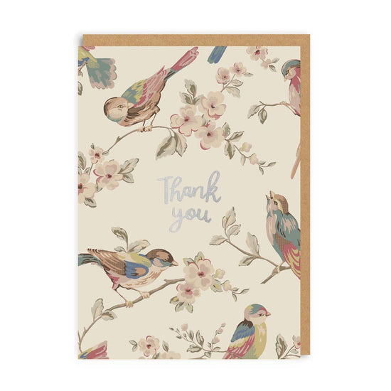 Cath Kidston Thank You Birds Greeting Card