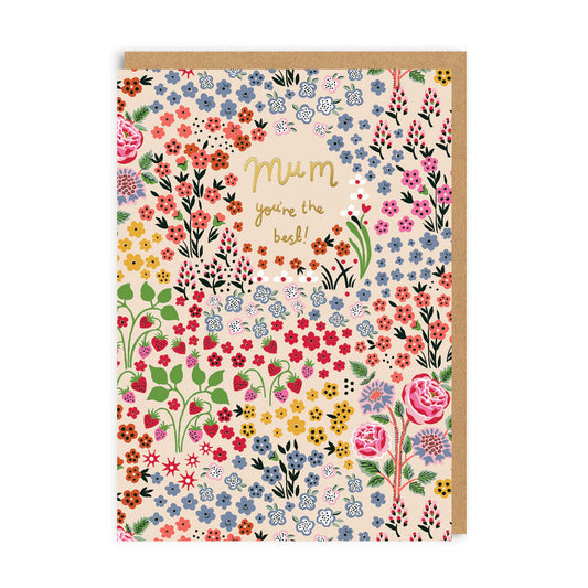 Mum You're The Best - Magical Meadow Greeting Card