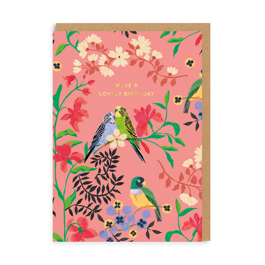 Cath Kidston Have a Lovely Birthday Summer Birds Greeting Card