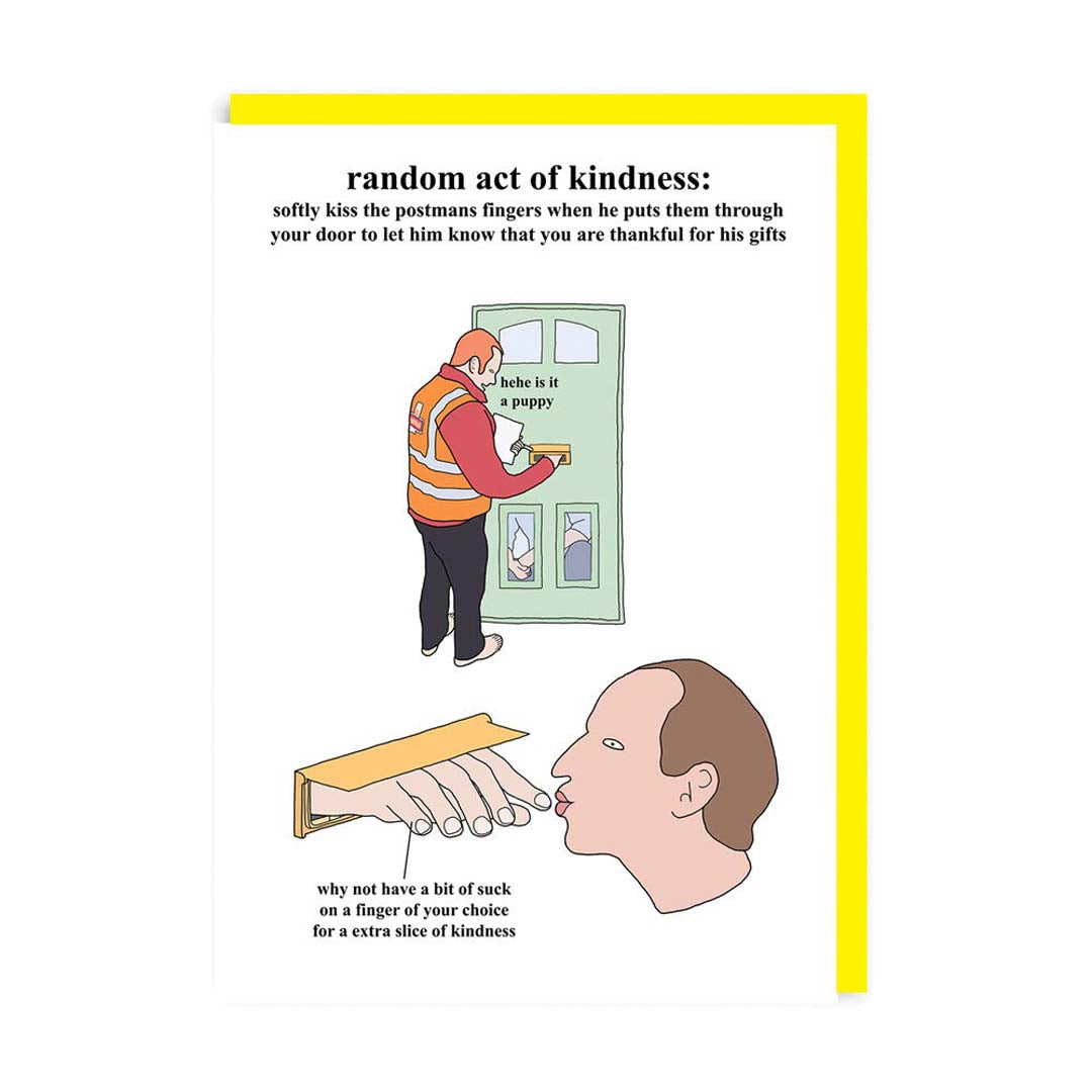 Random Acts of Kindness - Kissing Fingers Greeting Card