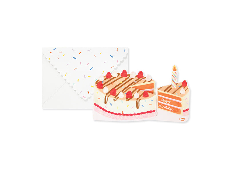 Cake 3D Layer Greeting Card (9417)