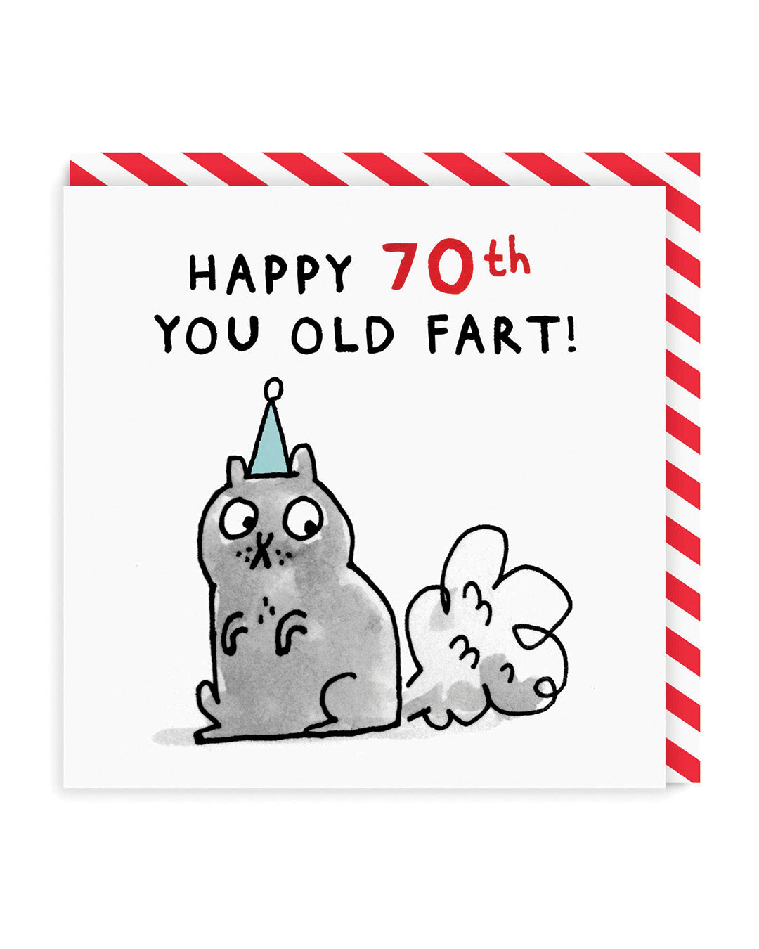 Age 70 Old Fart Greeting Card