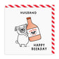 Husband Beer-Day Square Greeting Card