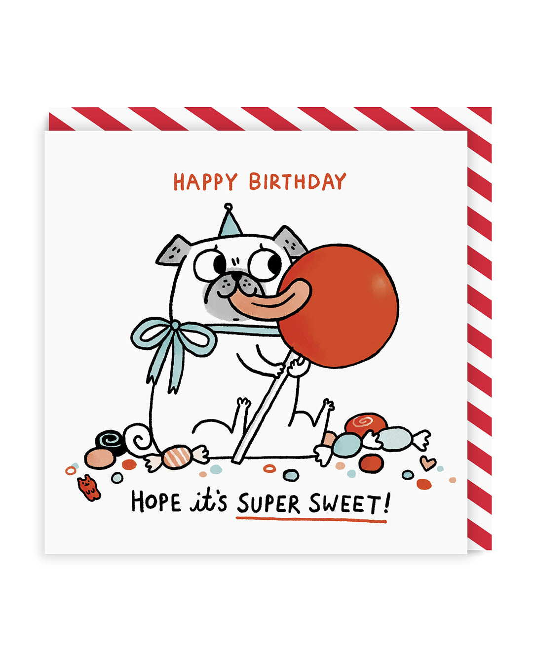 Hope It's Super Sweet Square Greeting Card