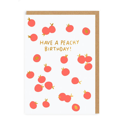 Peachy Birthday Greeting Card