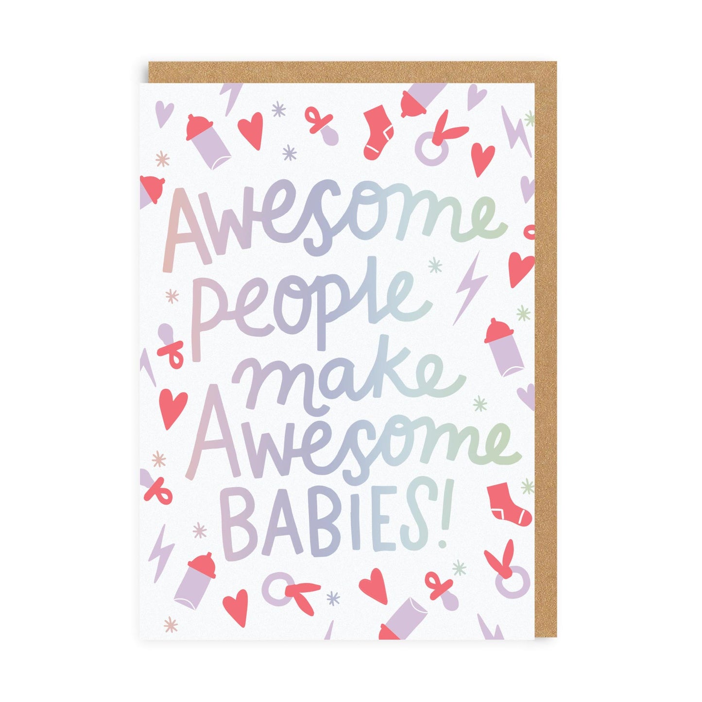 Awesome People New Baby Card