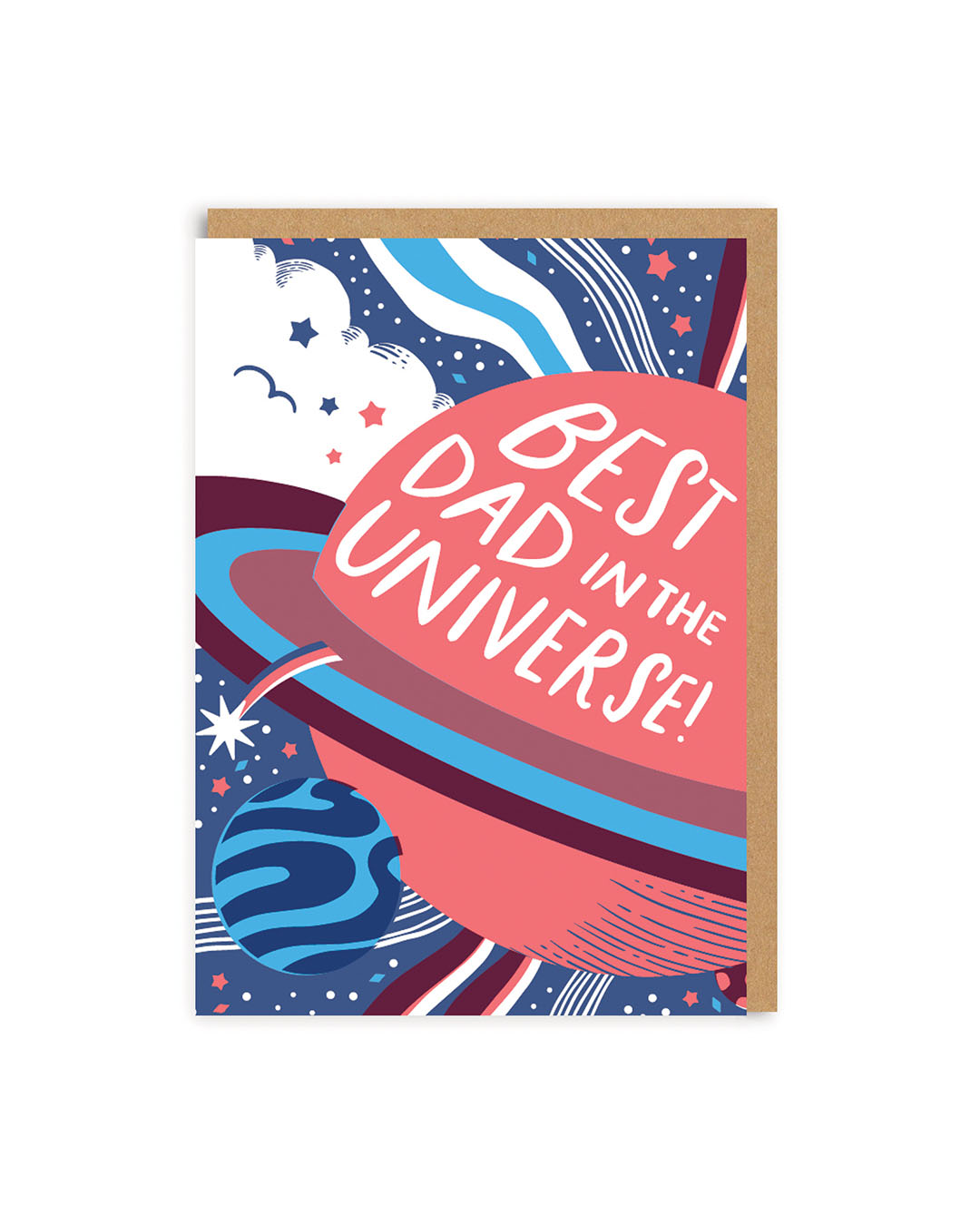 Best Dad Universe Greeting Card