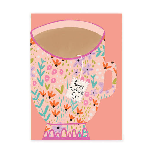 Mother's Day Ditsy Teacup Greeting Card