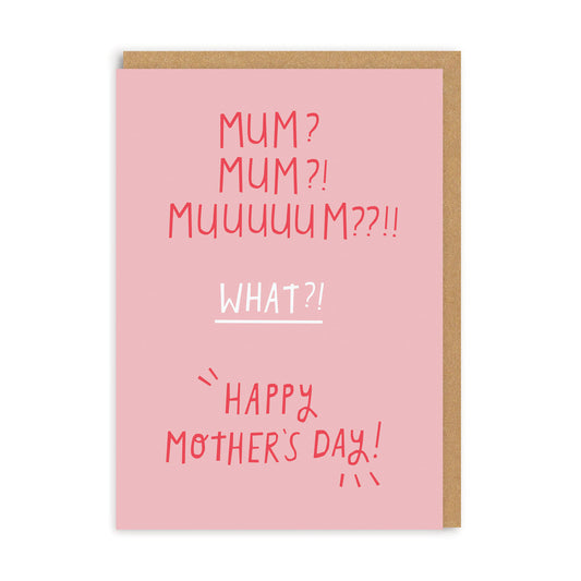 Mum Mum Mum Greeting Card